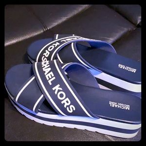 Michael Kors Platform Sandals (Navy)